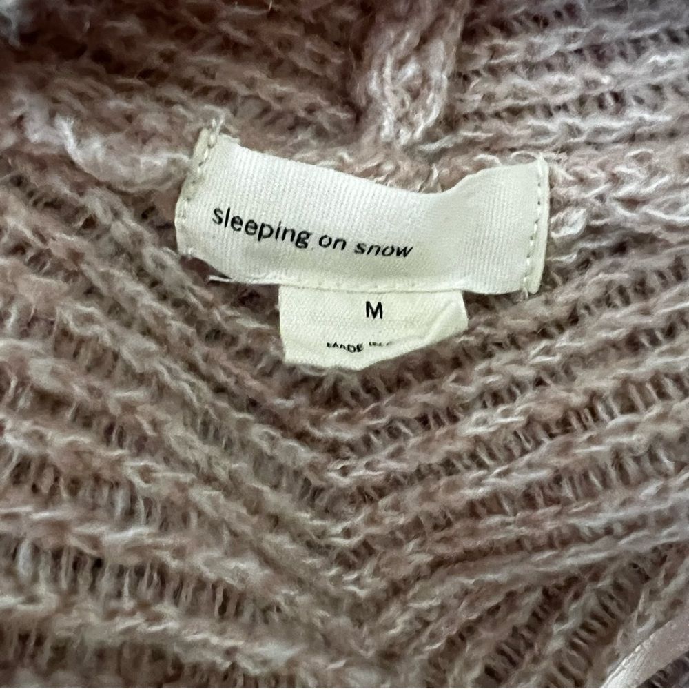Anthropologie Dusty Pink Open-Front Oversized Cardigan - Picture 8 of 9